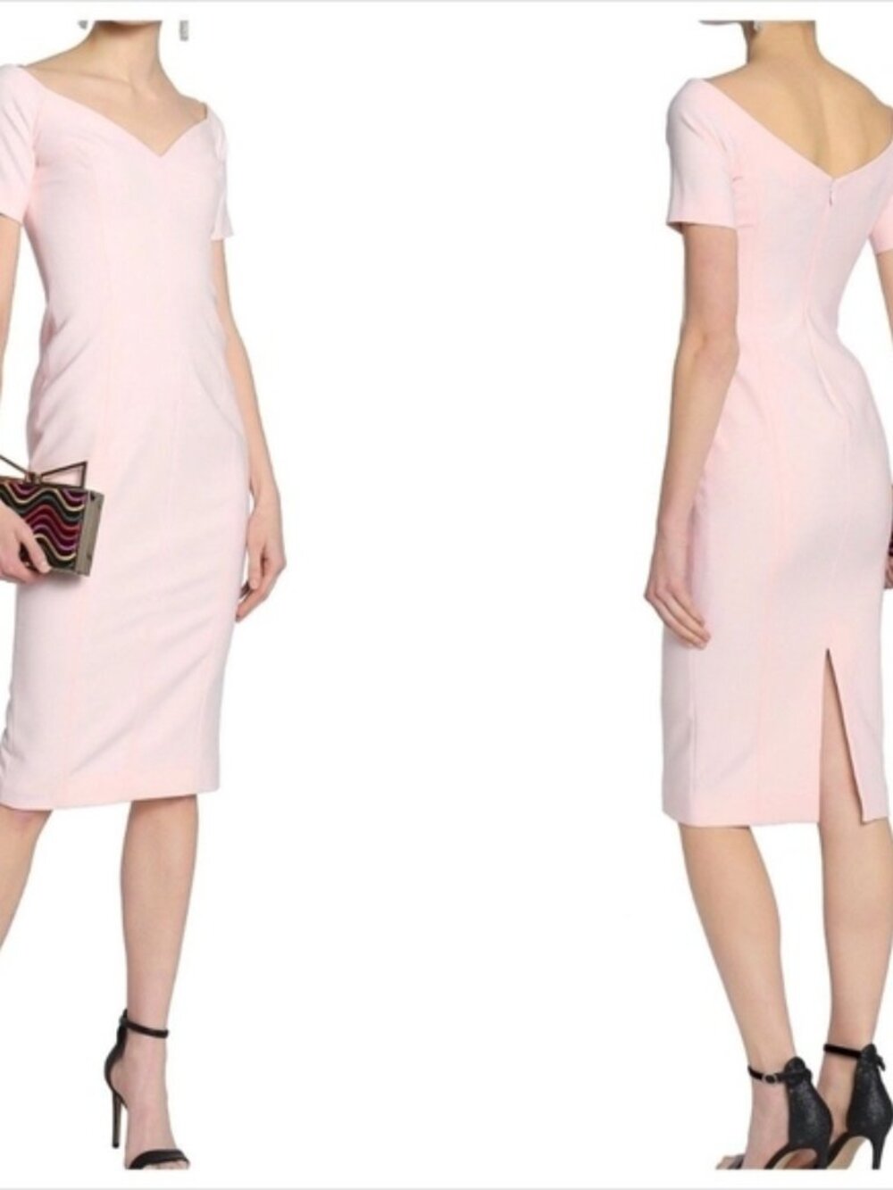 CINQ À SEPT Birch off-the-shoulder cady dress